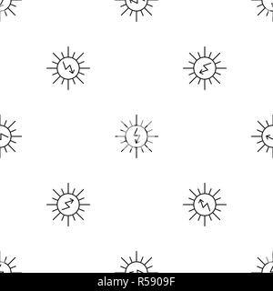 Energy of sun pattern seamless vector repeat geometric for any web design Stock Vector