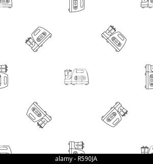 Medical lung device pattern seamless vector repeat geometric for any web design Stock Vector