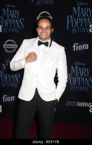 Hollywood, California, USA. 29th November, 2018. Tarik Frimpong  11/29/2018 The World Premiere of 'Mary Poppins Returns' held at The Dolby Theatre in Los Angeles, CA Photo by Izumi Hasegawa / HollywoodNewsWire.co Credit: Hollywood News Wire Inc./Alamy Live News Stock Photo