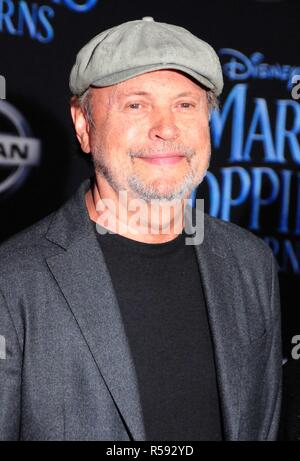 Hollywood, California, USA. 29th November, 2018. Actor/comedian Billy Crystal attends the World Premiere of Disney's' 'Mary Poppins Returns' on November 29, 2018 at the Dolby Theatre in Hollywood, California. Photo by Barry King/Alamy Live News Stock Photo