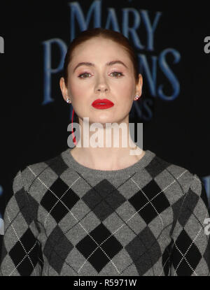 HOLLYWOOD, CA - NOVEMBER 29: Karen Gillan, at the World Premiere of Disney’s Mary Poppins Returns at The Dolby Theater in Hollywood, California on November 29, 2018. Credit: Faye Sadou/MediaPunch Stock Photo