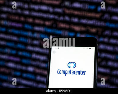 November 30, 2018 - Kiev, Ukraine - Computacenter Computer company logo seen displayed on smart phone. (Credit Image: © Igor Golovniov/SOPA Images via ZUMA Wire) Stock Photo