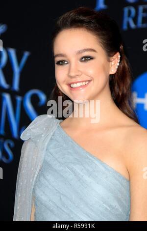 Sadie Stanley at arrivals for MARY POPPINS RETURNS Premiere, Dolby