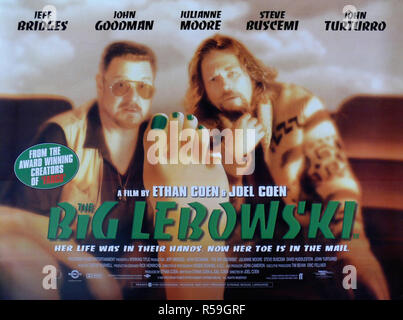 The Big Lebowski - Original Movie Poster Stock Photo