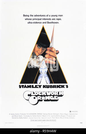 Clockwork Orange - Original Movie Poster Stock Photo