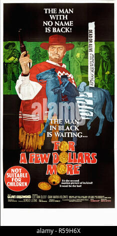 For a few dollars more - Original Movie Poster Stock Photo