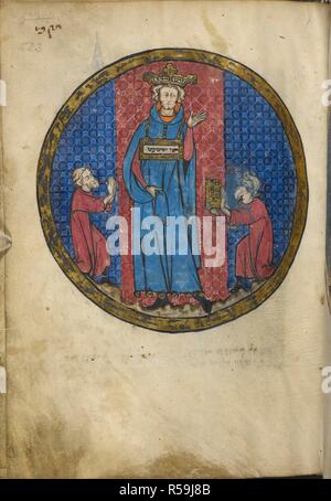 Aaron In Robe Aaron the High Priest wearing his breastplate and Vestments holding a ...