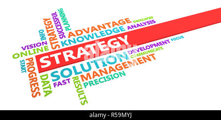 Strategy Word Cloud Stock Photo