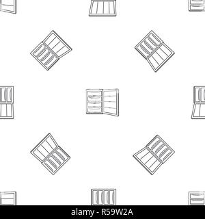Open refrigerator pattern seamless vector repeat geometric for any web design Stock Vector