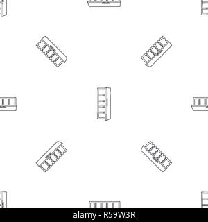 Kitchen fridge pattern seamless vector repeat geometric for any web design Stock Vector