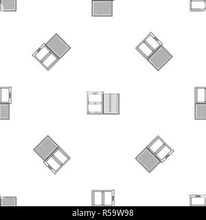 Fridge pattern seamless vector repeat geometric for any web design Stock Vector