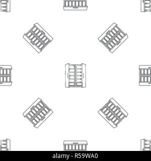 Open fridge pattern seamless vector repeat geometric for any web design Stock Vector