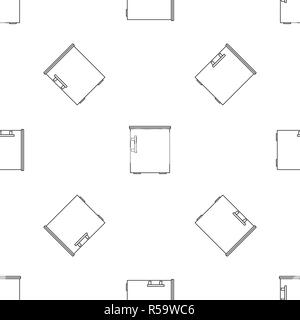 Small fridge pattern seamless vector repeat geometric for any web design Stock Vector