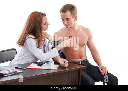 Female doctor and the patient Stock Photo