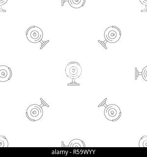 Web camera pattern seamless vector repeat geometric for any web design Stock Vector