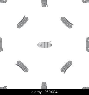 Rope pattern seamless vector repeat geometric for any web design Stock Vector