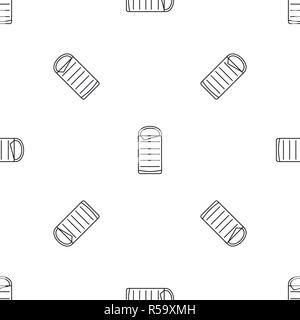 Sleeping bag pattern seamless vector repeat geometric for any web design Stock Vector