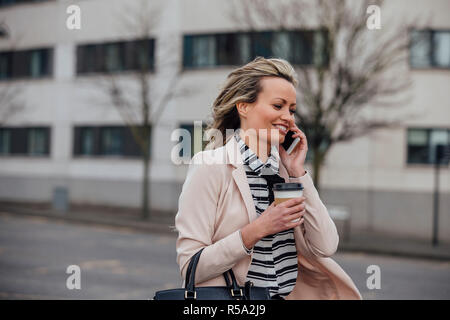 Businesswoman Going To Work Stock Photo