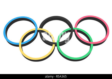 Olympic Rings & Clipping inside Stock Photo - Alamy