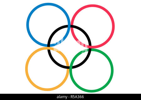 Olympic Rings & Clipping inside Stock Photo - Alamy