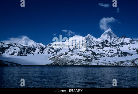 South Georgia, an island in the southern Atlantic Ocean that is part of the British Overseas territory of South Georgia and the South Sandwich. Stock Photo