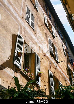 wall of residential house in old city of Nice Stock Photo