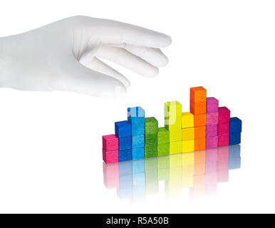 white hand Stock Photo