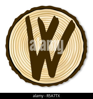 Letter X Log End Stock Photo - Alamy