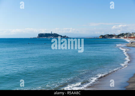 Kamakura seaside in Japan Stock Photo