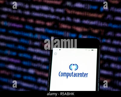 Computacenter Computer company logo seen displayed on smart phone. Stock Photo