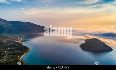 Kinira island at the island of Thassos Greece Stock Photo