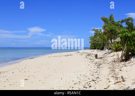 Tivua Island, Fiji - a beautiful, small coral cay, which is part of the Mamanuca group of islands in Fiji, Oceania Stock Photo