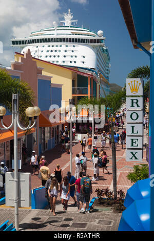 Antigua and Barbuda, Antigua, St. Johns, Heritage Quay, Cruiseship terminal shopping area Stock Photo