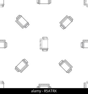 Thermos bottle pattern seamless vector repeat geometric for any web design Stock Vector
