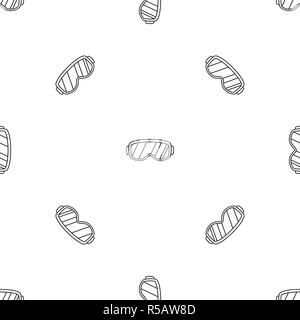 Ski glasses pattern seamless vector repeat geometric for any web design Stock Vector