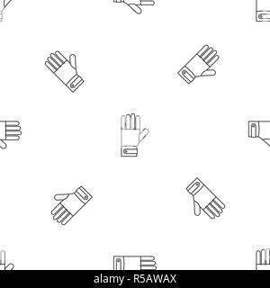 Ski gloves pattern seamless vector repeat geometric for any web design Stock Vector