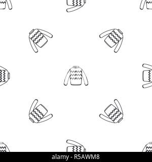 Winter sweater pattern seamless vector repeat geometric for any web design Stock Vector