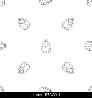 Crack almond pattern seamless vector repeat geometric for any web design Stock Vector