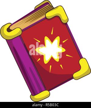 Magic book icon. Cartoon of magic book vector icon for web design Stock Vector