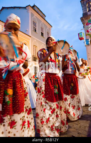 Christmas procession & carnival, Pelourinho, Salvador, Bahia, Brazil Stock  Photo - Alamy