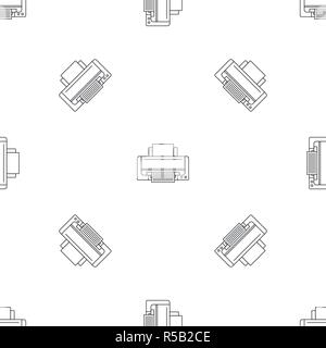 Inkjet printer pattern seamless vector repeat geometric for any web design Stock Vector