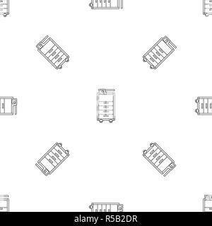 Big office printer pattern seamless vector repeat geometric for any web design Stock Vector