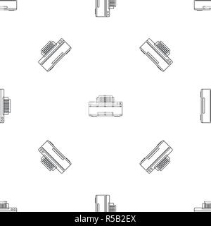 Great printer pattern seamless vector repeat geometric for any web design Stock Vector