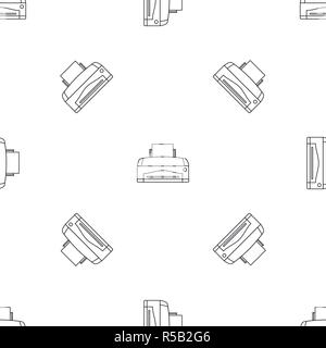 Color home printer pattern seamless vector repeat geometric for any web design Stock Vector