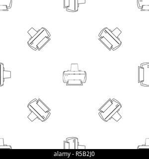 Brand printer pattern seamless vector repeat geometric for any web design Stock Vector