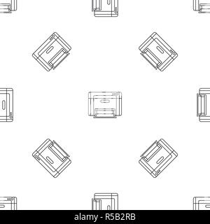 Printer pattern seamless vector repeat geometric for any web design Stock Vector