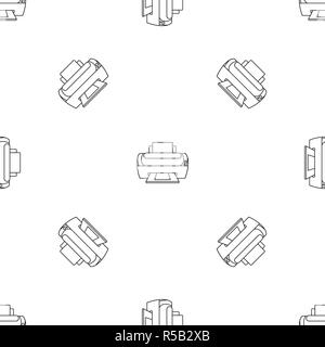 Photo printer pattern seamless vector repeat geometric for any web design Stock Vector