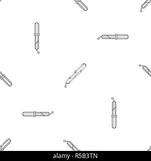 Pipette drop pattern seamless vector repeat geometric for any web design Stock Vector