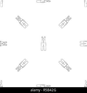 Work trousers pattern seamless vector repeat geometric for any web design Stock Vector