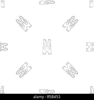 Work clothes pattern seamless vector repeat geometric for any web design Stock Vector